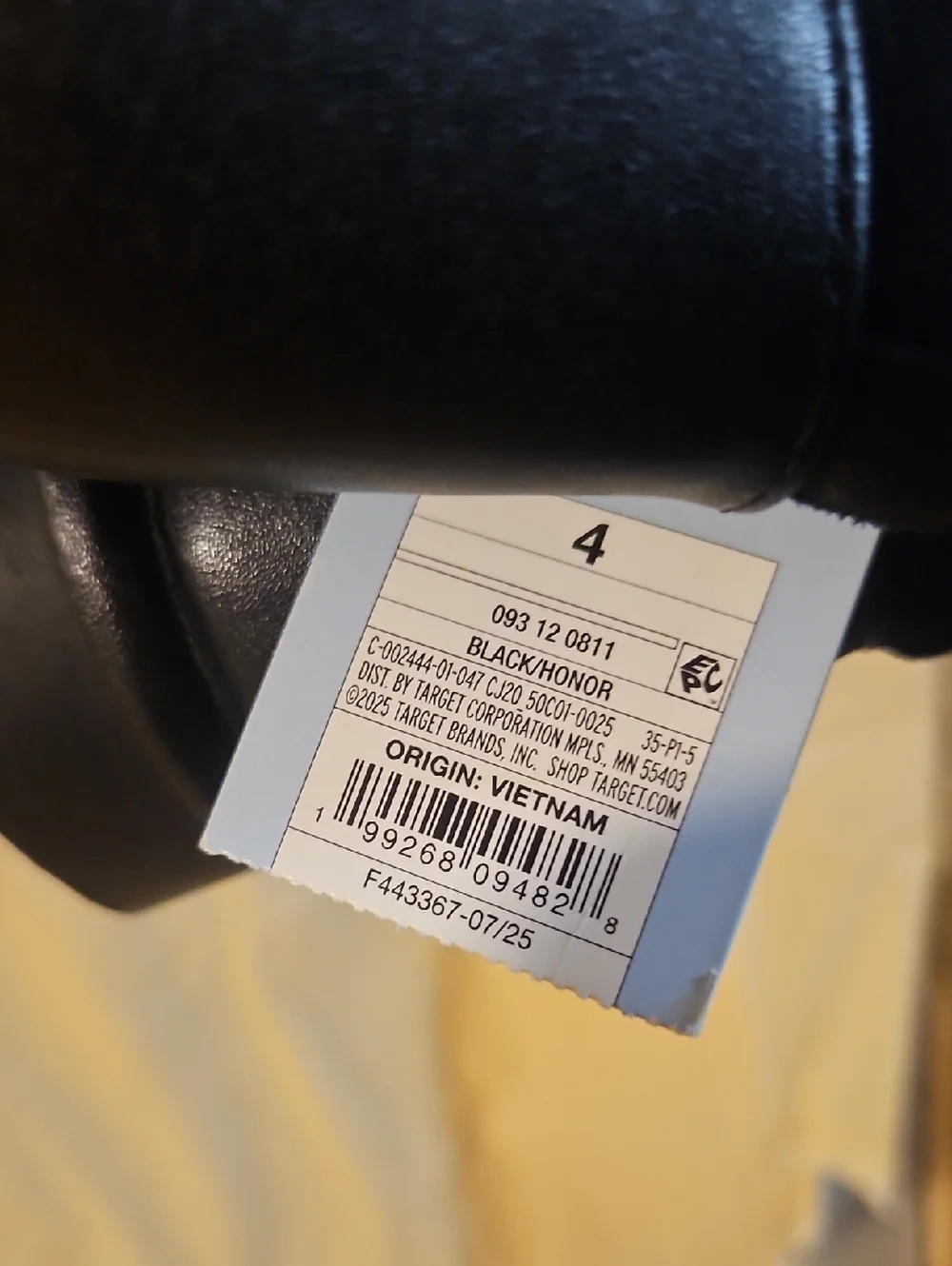 CAT & JACK GIRLS HONOR BOOTS: BLACK: NEW WITH TAGS: SIZE 4